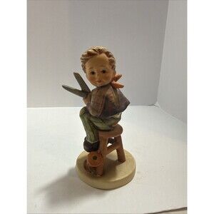 Hummel  Boy Little Tailor Figurine #308 TMK5/6 Scissors and Thread 5.5” Tall